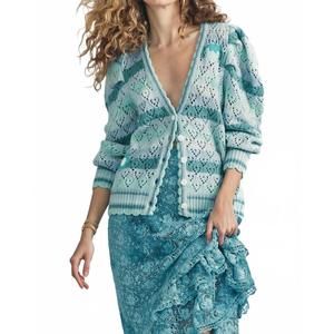 NEW LOVESHACKFANCY brody oversized cardigan in green